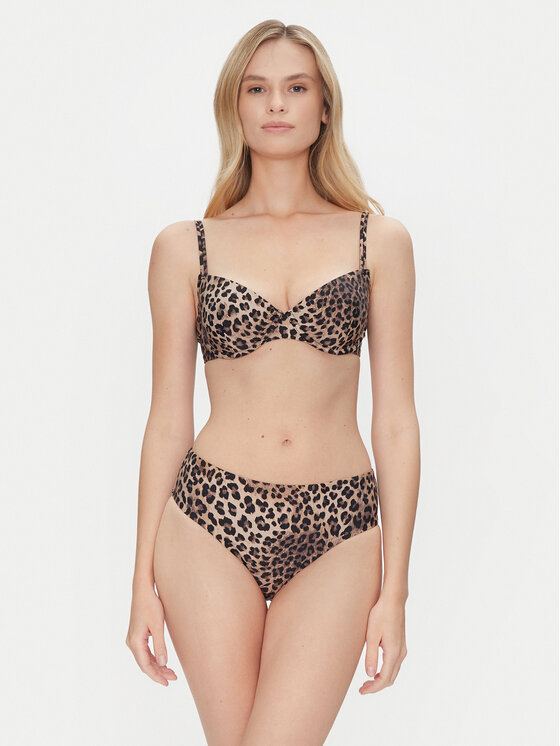Hunkemöller Hunkemöller Dół od bikini Animalia 301860 Brązowy