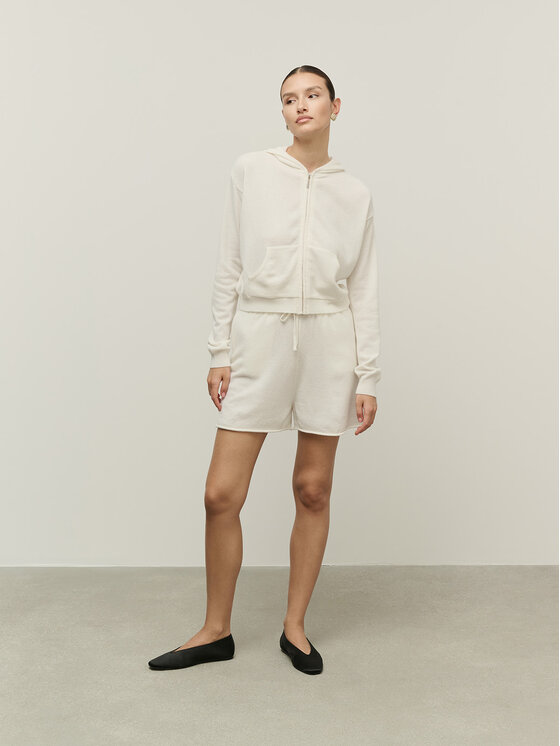 La Mania La Mania Sweter MARE Biały Classic Fit
