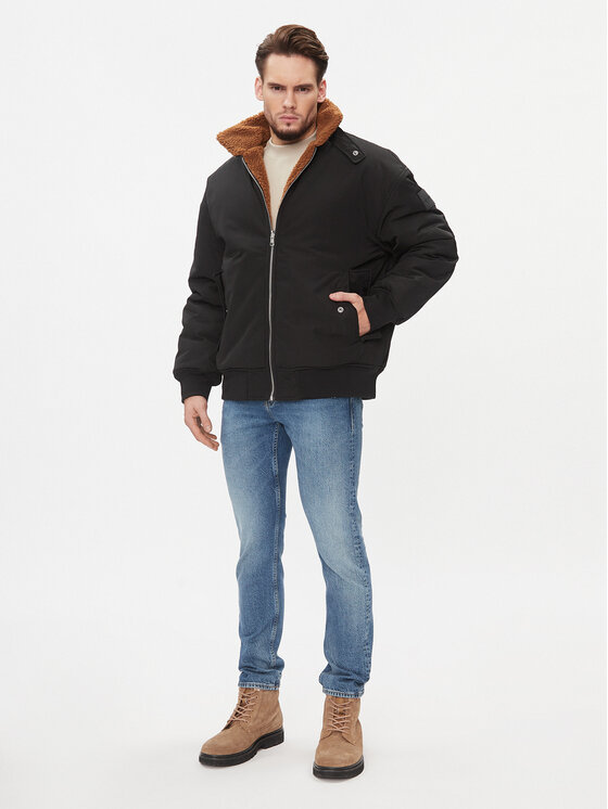 Calvin Klein Jeans Bundy bomber J30J324123 Hnedá Oversize