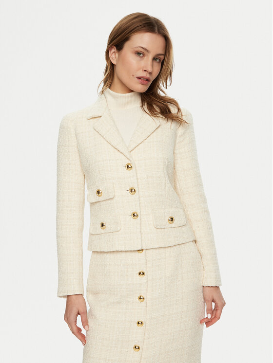 Luisa Spagnoli Giacca da abito Selezione 541231 Écru Regular Fit, taglia : 48