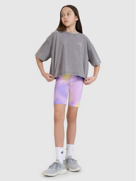4F 4F T-Shirt SWELLS OF THE OCEAN Szary Oversize