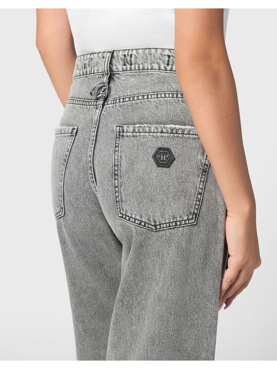 PHILIPP PLEIN PHILIPP PLEIN Jeansy 21131 Szary Skater Fit