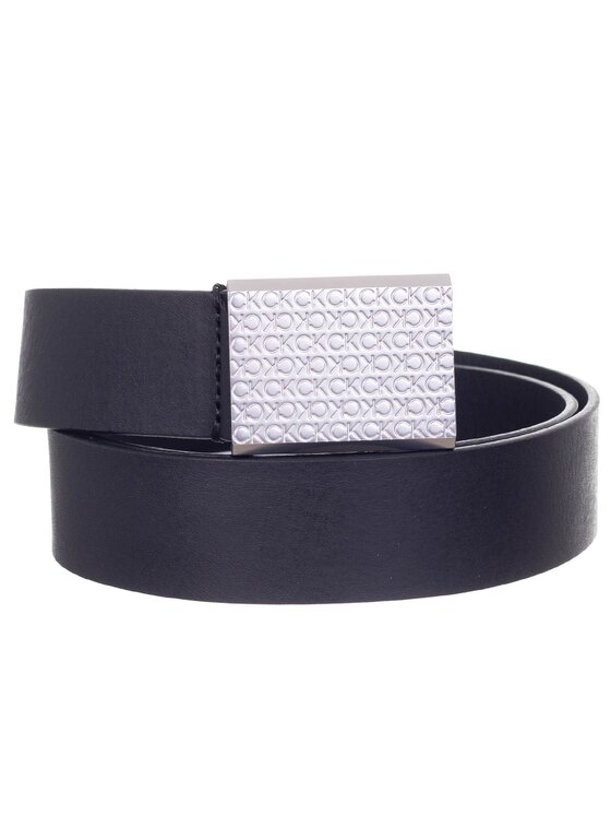 Pasek Męski Calvin Klein, Czarny, CLEAN PLAQUE MONO 35 MM K50K508326