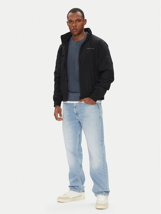 Tommy Jeans Tommy Jeans Bunda pro přechodné období Essential DM0DM21667 Černá Regular Fit