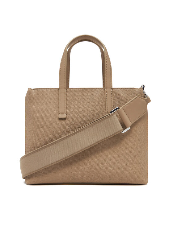Calvin Klein Calvin Klein Ročna torba Ck Must Small Tote_Mono K60K613023 Rjava
