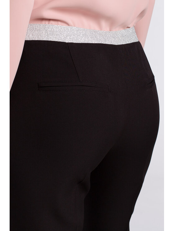 Makover Makover Dámské kalhoty K035 Černá Regular Fit