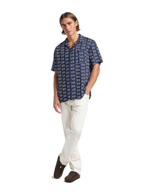 Lee Lee Koszula 112364143 Granatowy Relaxed Fit