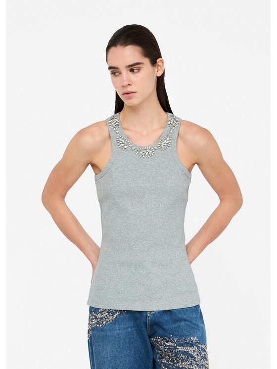 Liu Jo Liu Jo T-shirt MF5447J4822P9122 Grigio Slim Fit