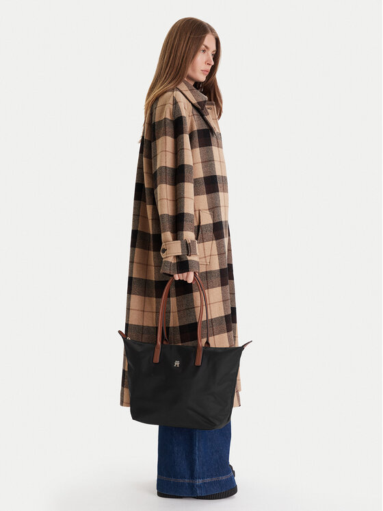 Tommy Hilfiger Tommy Hilfiger Torebka Popette Tote AW0AW17711 Czarny