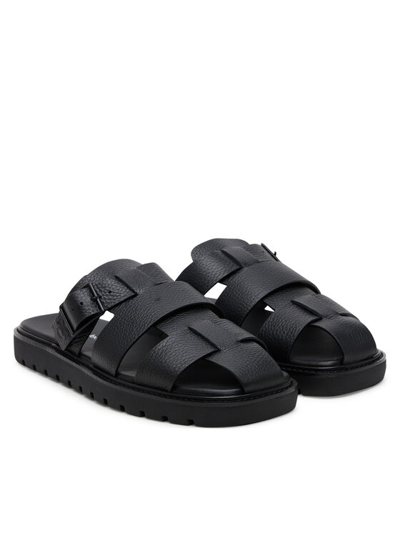 Calvin Klein Jeans Calvin Klein Jeans Šlepetės Sq Molded Sandal Fisherman YM0YM01220 Juoda