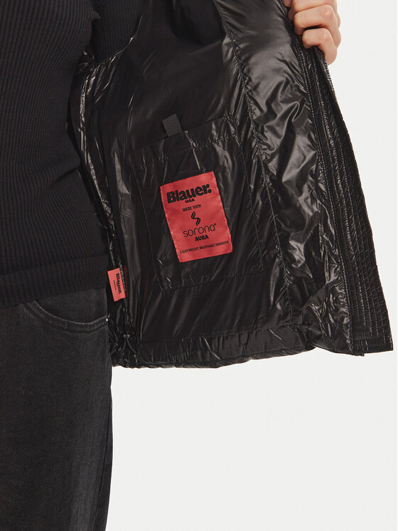Blauer Blauer Μπουφάν πουπουλένιο 24WBLDC02290-999 Μαύρο Regular Fit