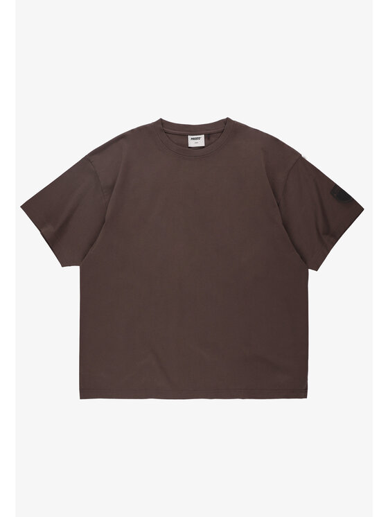 PROSTO. PROSTO. T-Shirt Shield Mini Splash Brązowy Oversize