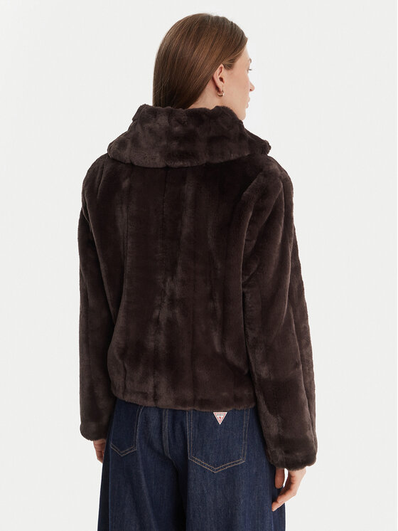 Guess Guess Шуба W0BL0N WDCH0 Коричневий Regular Fit
