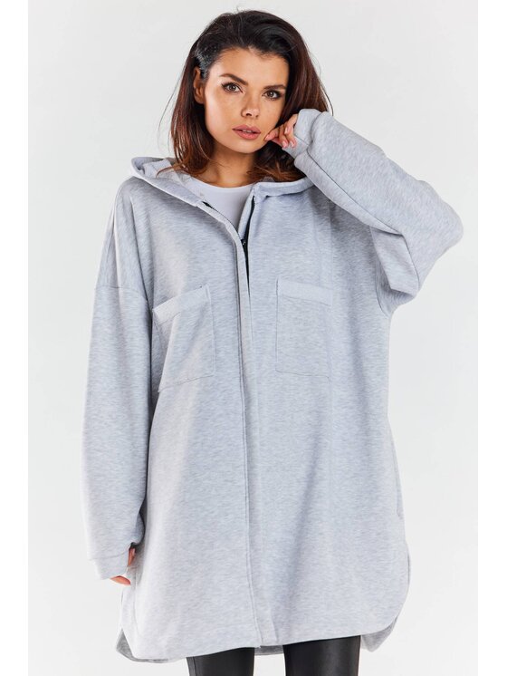 Infinite You Infinite You Felpa M281 Grigio Basic Fit