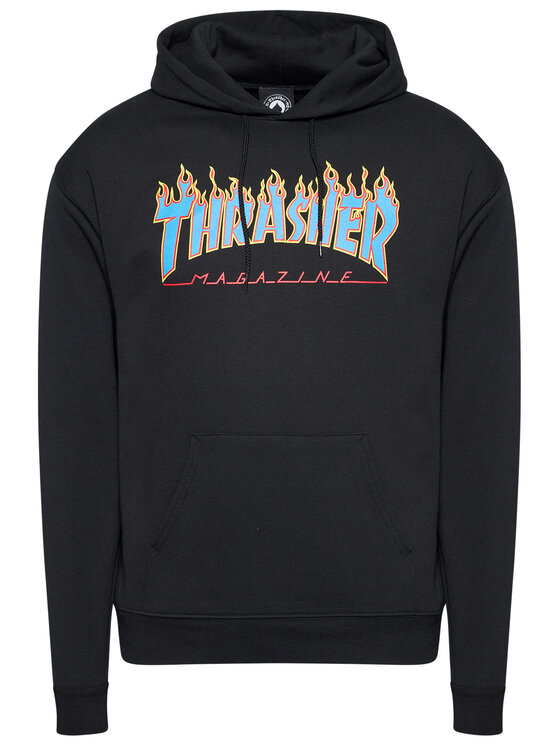Thrasher Thrasher Суитшърт Flame Черен Regular Fit