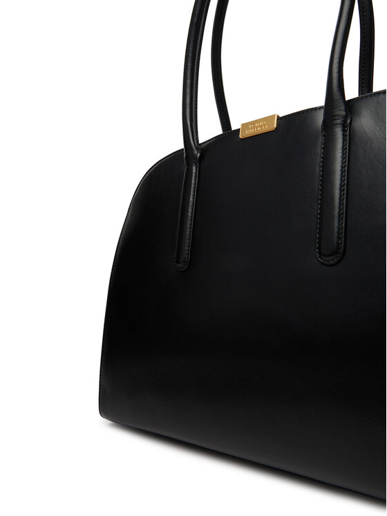 Tommy Hilfiger Tommy Hilfiger Torebka Iconic Leather Tote AW0AW18206 Czarny