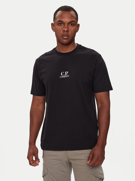 C.P. Company T-shirt 17CMTS167A005100W Crna Regular Fit