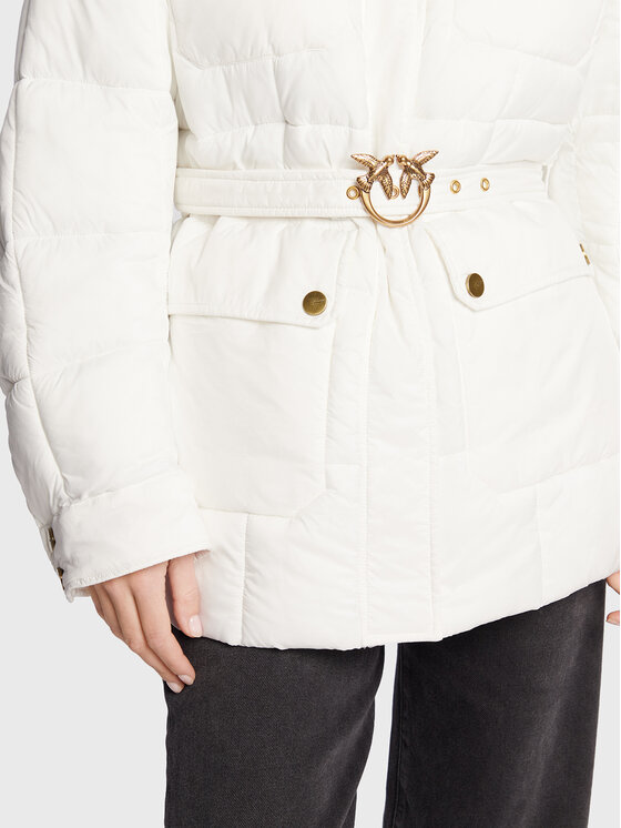 PINKO PINKO Giubbotto invernale Olga 1G18JC A082 Bianco Relaxed Fit