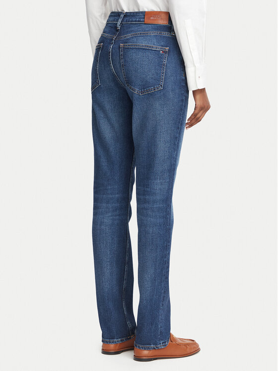 Tommy Hilfiger Tommy Hilfiger Traperice WW0WW45684 Plava Slim Fit