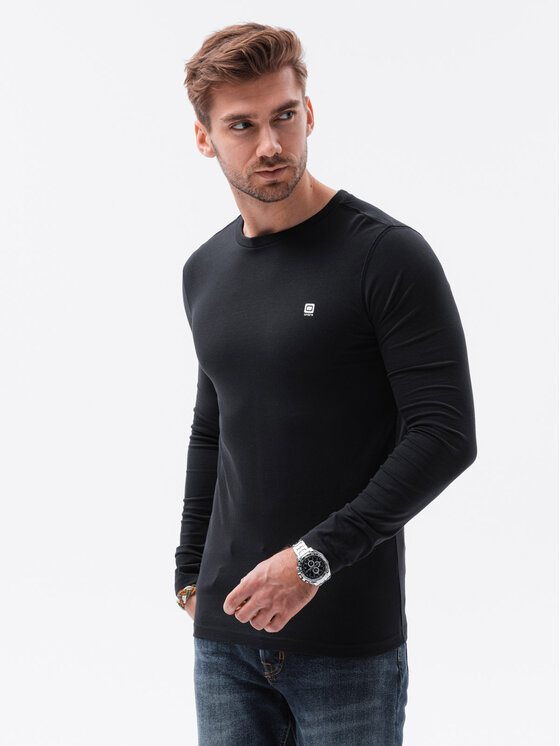 Ombre Ombre Sada 2 ks longsleeves Z40 Černá Regular Fit