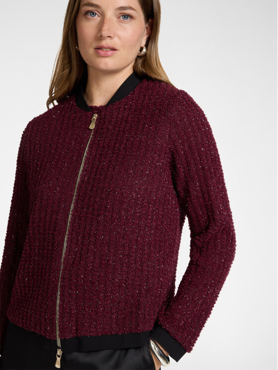 Elena Mirò Elena Mirò Bluza G818Z000732N0H6 Bordowy Regular Fit
