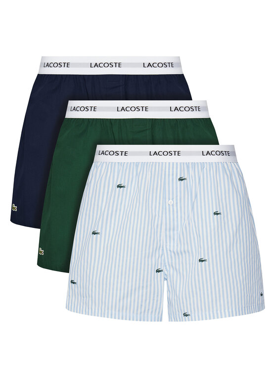 Lacoste Komplet 3 par bokserek 7H9209 Kolorowy