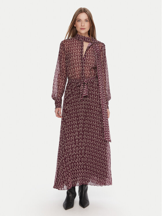 LOLA CASADEMUNT LOLA CASADEMUNT Повсякденна сукня MF2516005 Бордовий Regular Fit