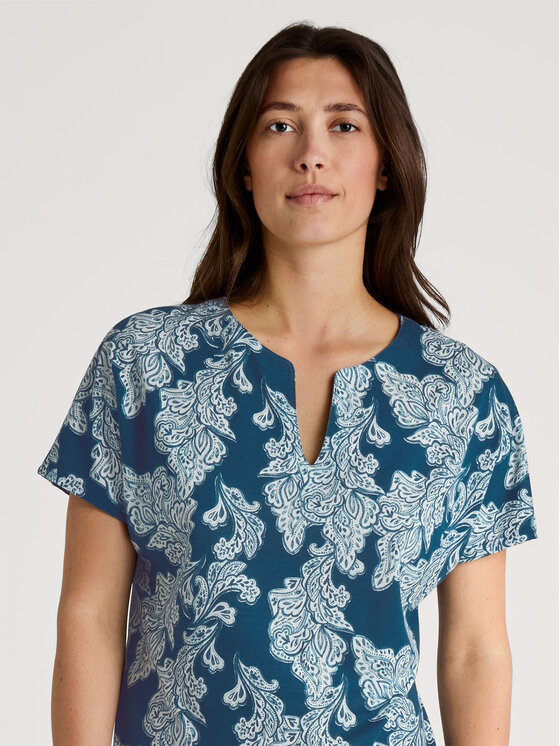 Calida Calida Camicia da notte 31357 Blu Comfortable Fit