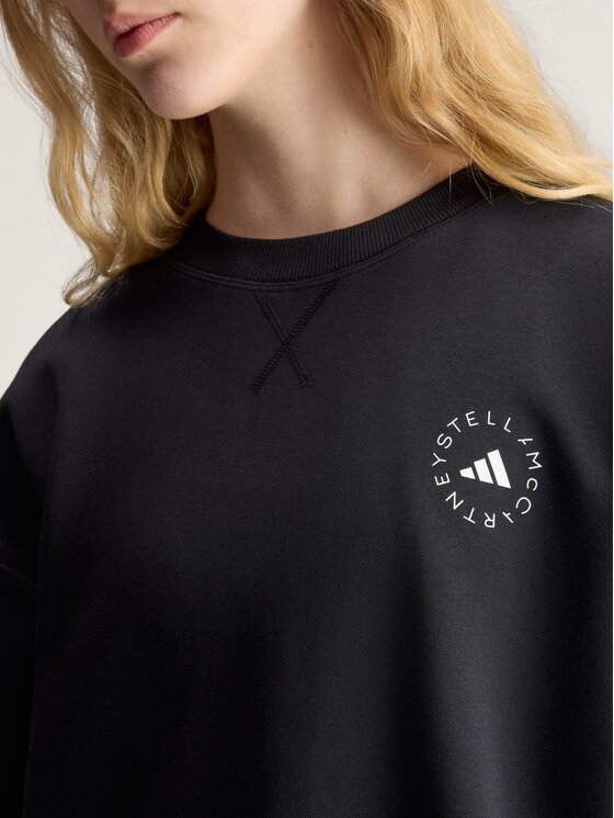 adidas by Stella McCartney adidas by Stella McCartney Bluza by Stella McCartney Czarny Loose Fit