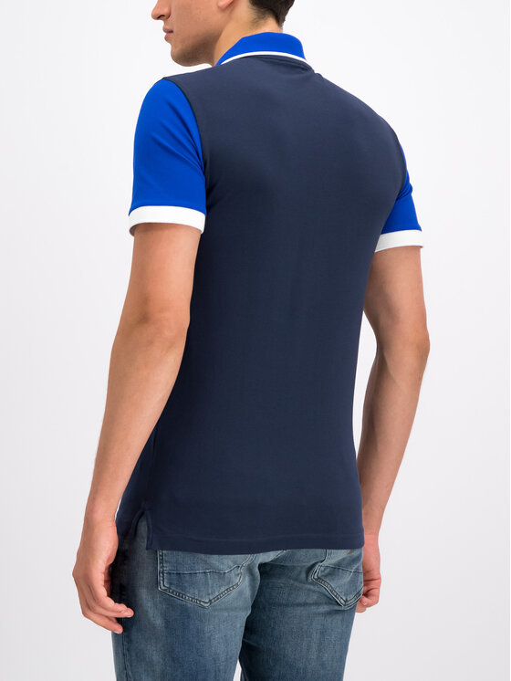 EA7 Emporio Armani EA7 Emporio Armani Polo 3GPF63 PJ04Z 1554 Granatowy Regular Fit