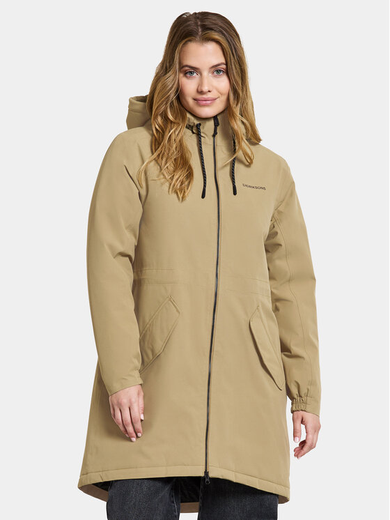 Didriksons Parka Marta-Lisa Wns Prk 2 504823 Bēšs Regular Fit