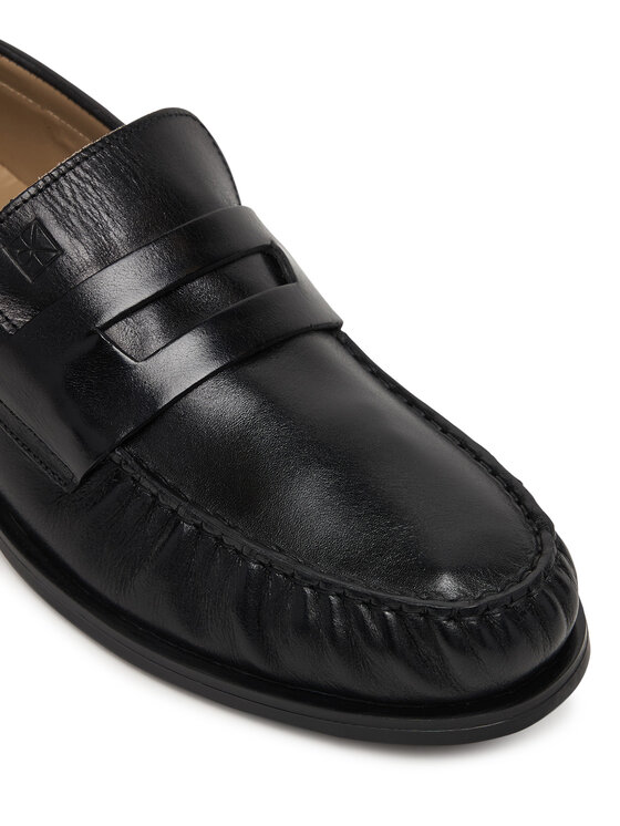 Calvin Klein Calvin Klein Slipper Ess Rubber Loafer Wr Pol Lth HM0HM02171 Schwarz
