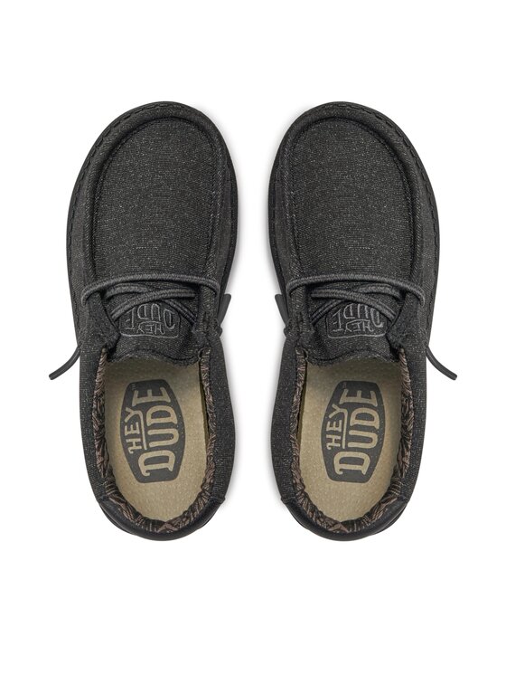 Hey Dude Hey Dude Мокасини Wally Youth Basic 40041-001 Черен