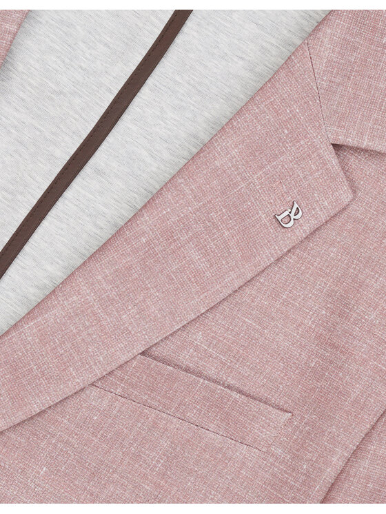 Borgio Borgio Marynarka lumarzo Różowy Slim Fit