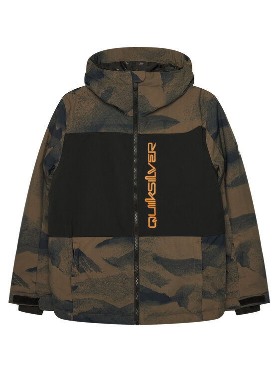 Quiksilver Quiksilver Snowboardová bunda Side Hit EQBTJ03195 Kaki Regular Fit