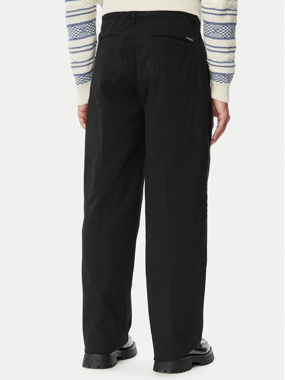 Guess Guess Chino hlače M5YB60 WGCV1 Črna Wide Leg