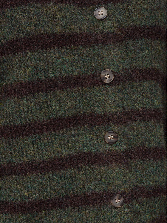 Ombre Ombre Sweter OW-SW-E0029 Khaki Relaxed Fit