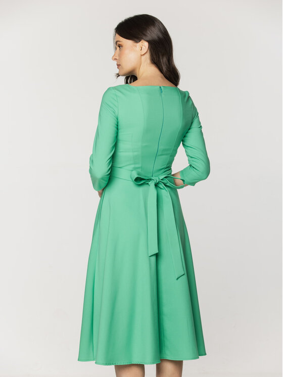 Willsoor Willsoor Sukienka koktajlowa 67346/1 Zielony A-Line Fit