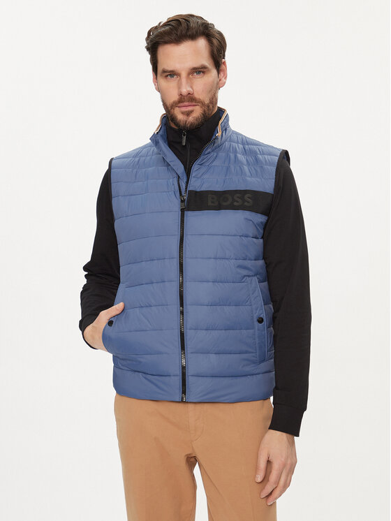 BOSS BOSS Vestă elegantă Darolan 50464300 Albastru Regular Fit