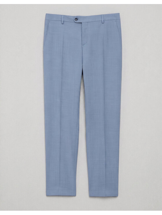 Borgio Borgio Spodnie garniturowe bardi Niebieski Slim Fit