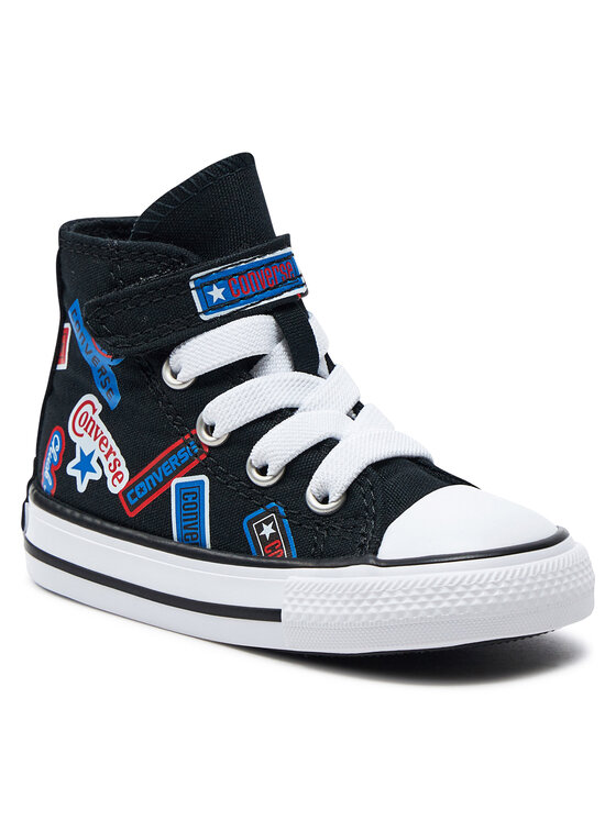Converse Converse Tornacipő Chuck Taylor All Star Easy On Stickers A06357C Fekete