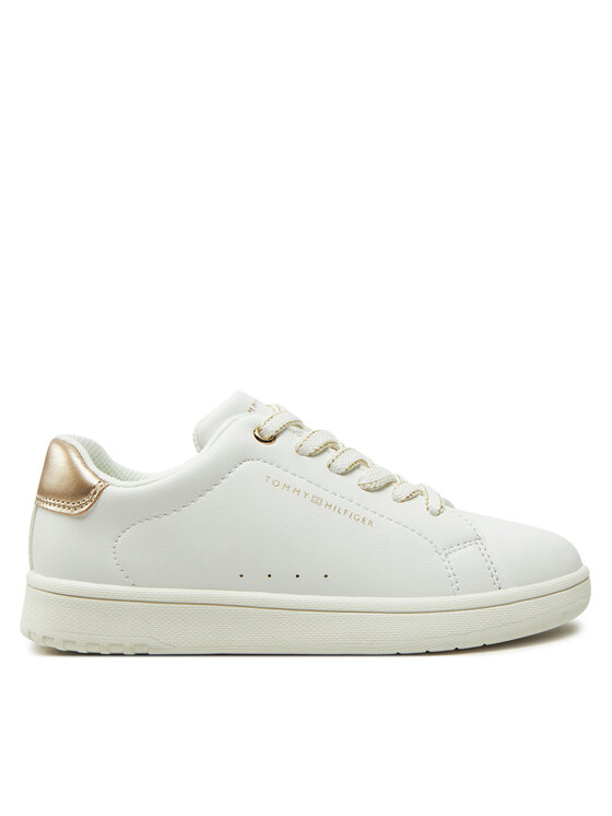 Tommy Hilfiger Tommy Hilfiger Sneakersy Low Cut Lace-Up Sneaker T3A9-33736-1355 M Biały