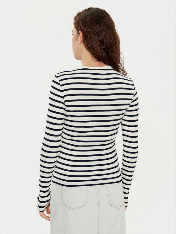 Tommy Jeans Tommy Jeans Majica DW0DW19501 Bijela Slim Fit