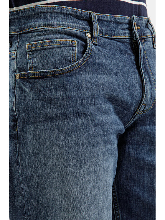 Cross Jeans Cross Jeans Szorty jeansowe A 584-026 Niebieski Regular Fit