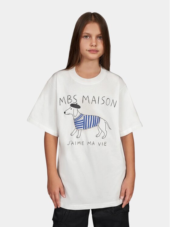 MADE BY SOCIETY MADE BY SOCIETY T-Shirt Gaston - T38007 Biały Basic Fit