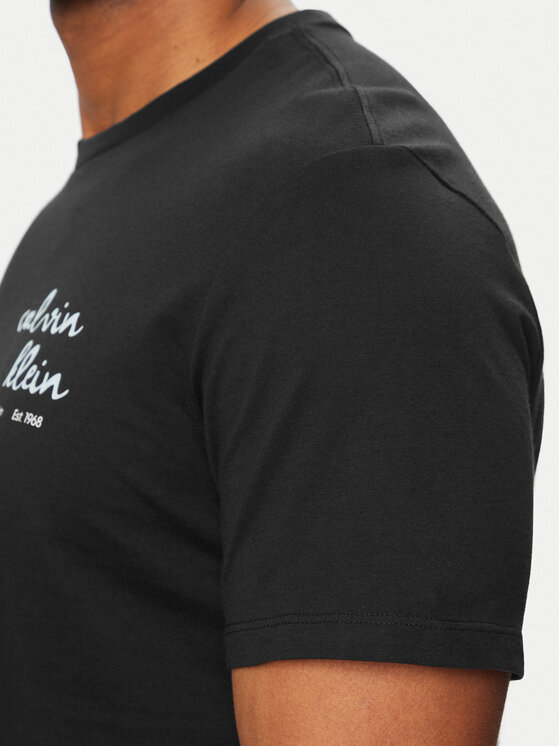 Calvin Klein Jeans Calvin Klein Jeans Tričko LV04RG837G Čierna Regular Fit