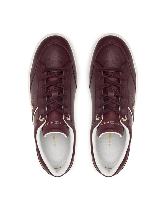 Tommy Hilfiger Tommy Hilfiger Сникърси Th Feminine Cupsole FW0FW09600 Бордо