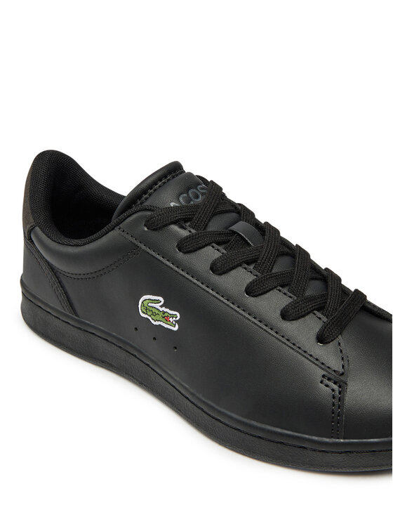 Basket noir lacoste sale