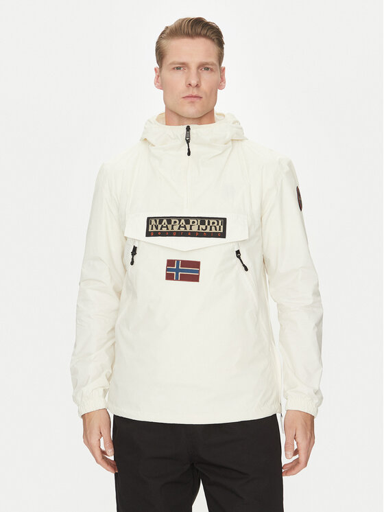 Napapijri Bunda anorak Rainforest NP0A4HX6 Écru Regular Fit