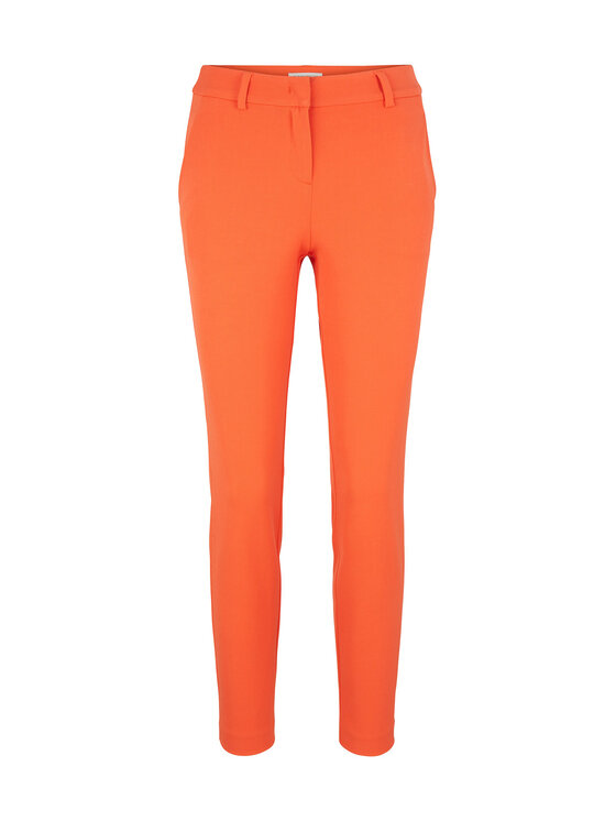 Tom Tailor Tom Tailor Medžiaginės kelnės 1035887 Oranžinė
